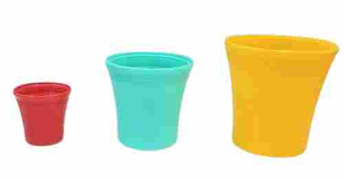 Multicolor Stylish And Durable Plastic Pot