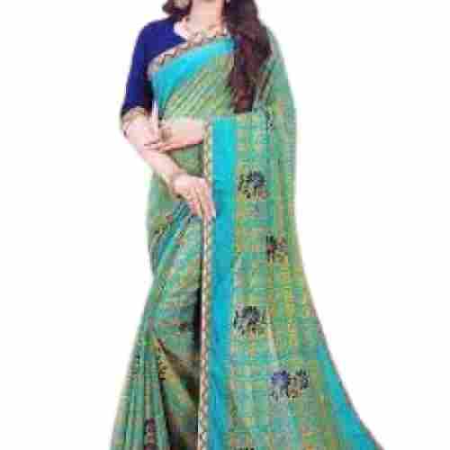 Printed Casual Synthetic Saree