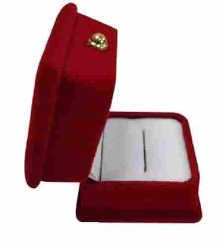 Red Color Ring Velvet Jewellery Box