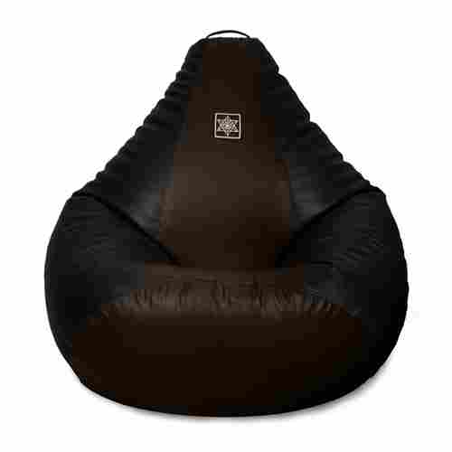 Vplanet Faux Leather Bean Bag Unfilled With Spill Proof Filling Tube Liner | Bean Bag Without Beans (Black&Brown,2xl,3xl) - Set Of 6 Pcs