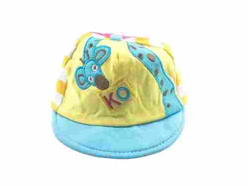 Casual Wear And Skin Friendly Soft Woolen Printed Cap For Kids 