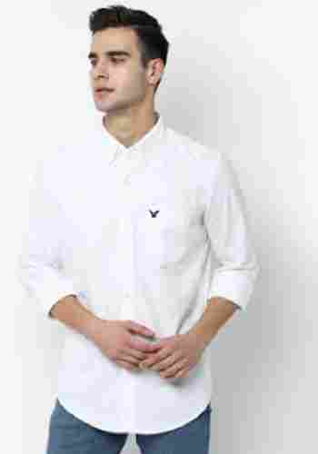 Full Sleeve Button Down Collar Plain Formal Wear Cotton Shirts For Men