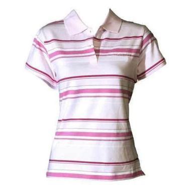 Multi Color Short Sleeves Ladies Collar T-Shirts Age Group: 19-25