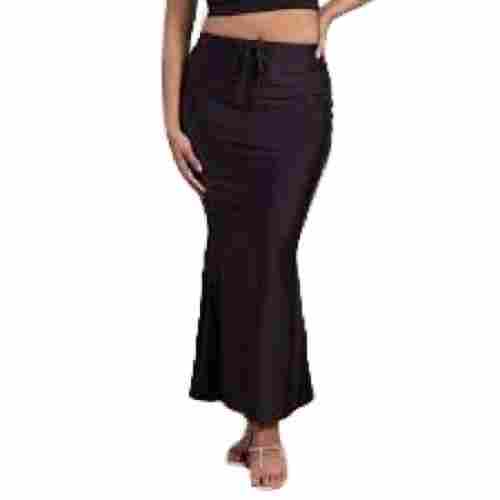 Ladies Daily Wear Western Full Elastic Black Nylon Slimming Petticoat
