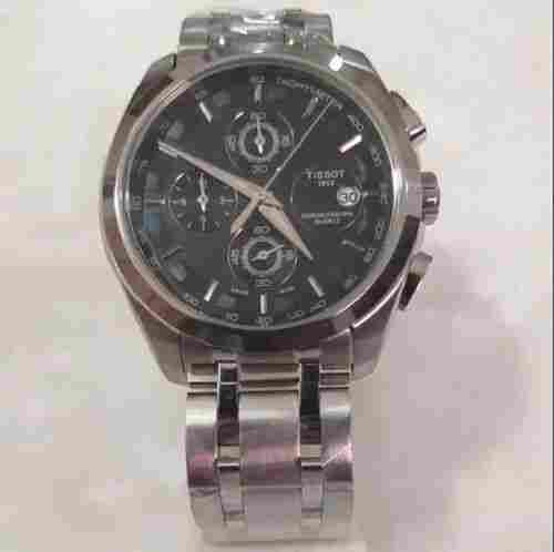 Tissot New Black Dial Mens Wrist Watch With Date Display