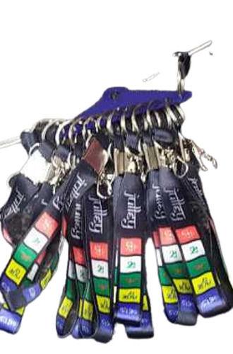 Indian Multicolor Customized Digital Printed Satin Keychain For Promotional Use