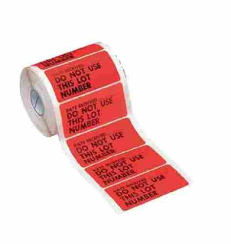 Hot Melt Strong Gum Rectangular Offset Printed Label