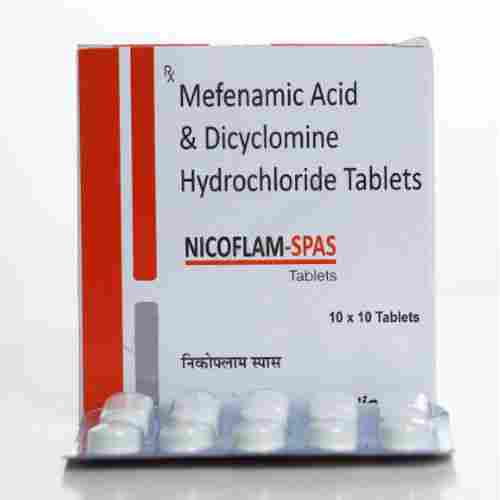 Nicoflam-SPAS Mefenamic Acid And Dicyclomine Hydrochloride Tablet
