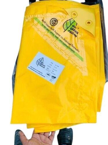 Plain Yellow Color Multi Layer Tarpaulin Size: Comes In Various Sizes