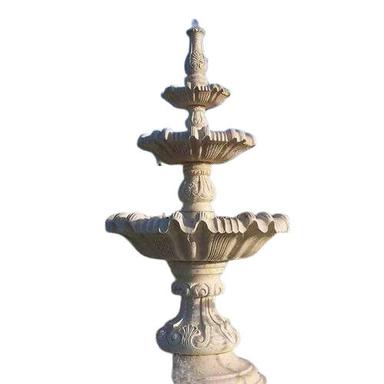 White Decorative Finely Finished Marble Fountain