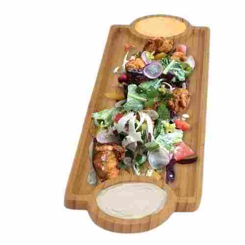 Handmade Natural Wooden Snack Serving Tray