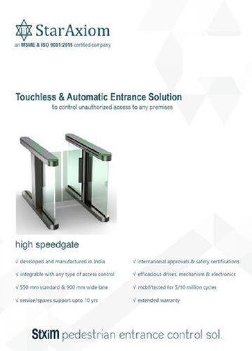 Touchless and Automatic Swing Barrier