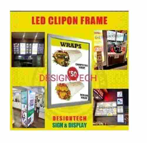 Aluminum Rectangle Led Clip On Board For Promotion
