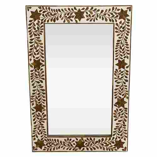 Wood Inlay Mirror Frame