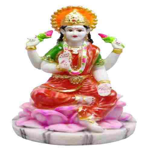 Lakshmi Marble Idol For Home Temple 9 Inch
