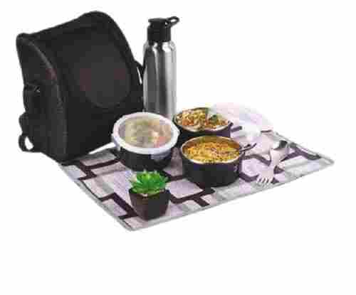 Lightweight Round Shape Leakage Proof Plastic And Steel Lunch Boxes