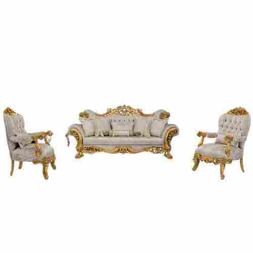 100% Hand Carving 3 Seater Royal Sofa Set