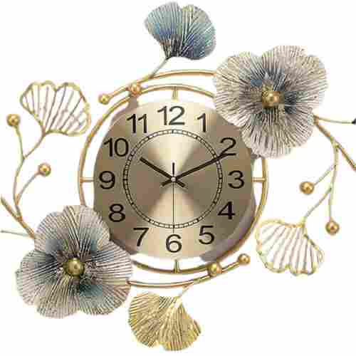 Lightweight Round Shape Iron Analog Decorative Wall Clock For Home