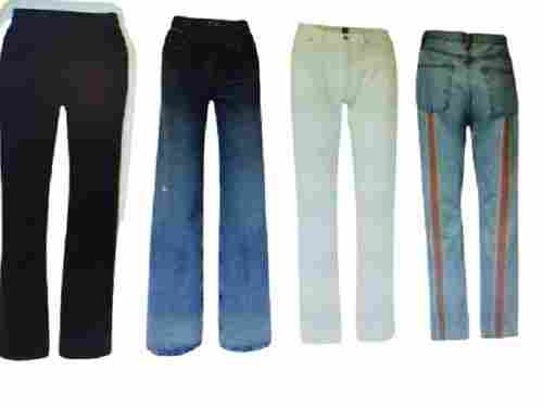 Plain Dyed Casual Wear Regular Fit Straight Denim Jeans For Men