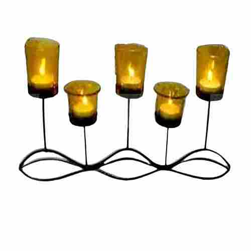 Black Iron Decorative T Light Candle Holder