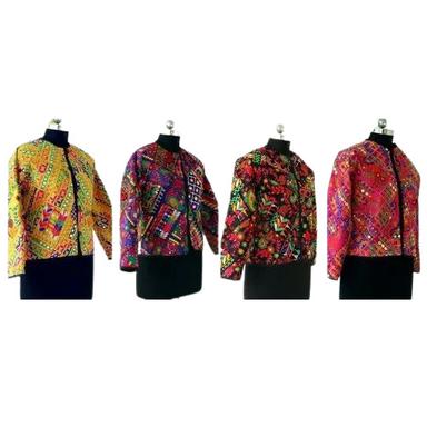 Women Embroidered Patchwork Jackets