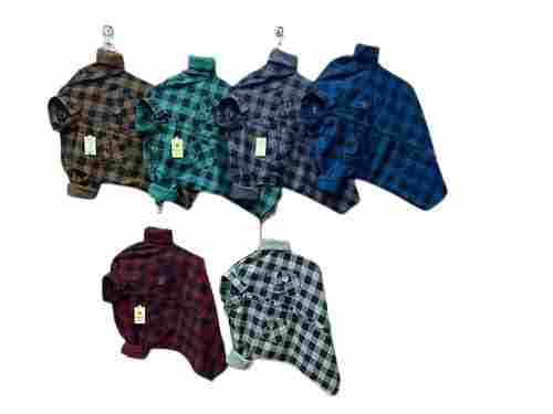 Multi Color Full Sleeves Checked Pattern Mens Casual Shirts