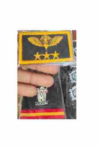 Lightweight Rectangular Neatly Stitched Embroidered Star Wing Military Badges