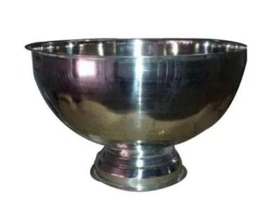 Silver Color Round Stainless Steel Punch Bowl