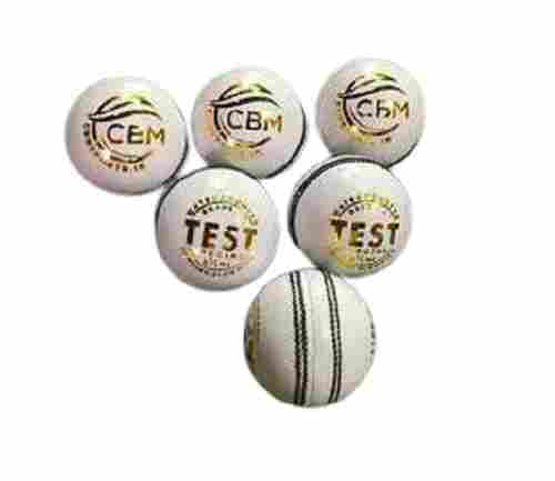 Lightweight Round Shape Solid Leather Cricket White Balls For Club Matches And Tournament