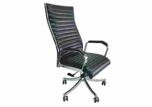 Rotating Leather Office Chair with Heavy Duty Base