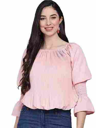 3/4th Sleeves Stylish And Comfortable Ladies Fancy Tops