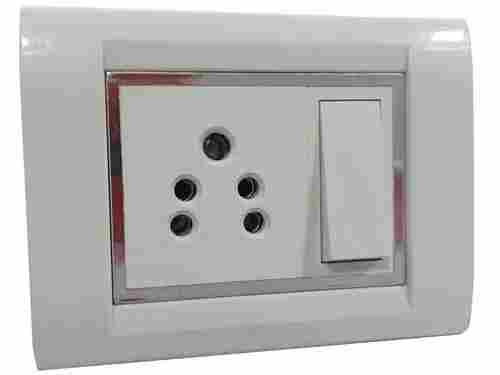 Wall Mounted Rectangular Heat Resistant Plastic Electrical Single Modular Switch Boards