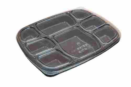 Lightweight Heat And Cold Resistant Rectangular 8 Compartment Plate