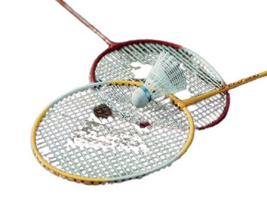 Lightweight Solid Metal Long Handle Badminton Rackets With Comfartable Grip