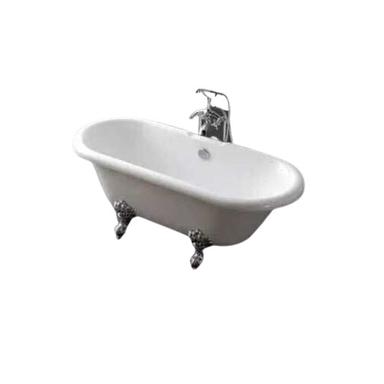 White Oval Plain Ceramic Bath Tub