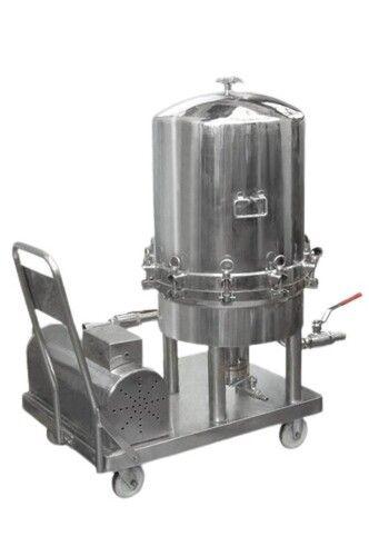 Silver Wheel Mounted Stainless Steel Filter Press