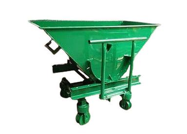 Green Color Coated Construction Slab Trolley