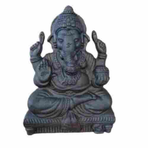 Gray Cast Iron Ganesha Statue