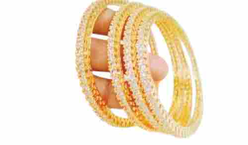 Party Wear Lightweight Skin-Friendly Round Shape Artificial Bangles For Ladies