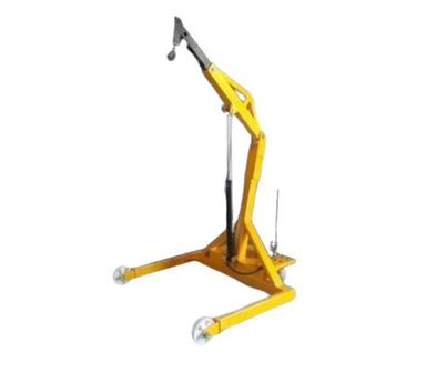 Yellow Manual Hydraulic Mobile Floor Cranes