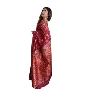 Traditional Banarasi Printed Silk Saree