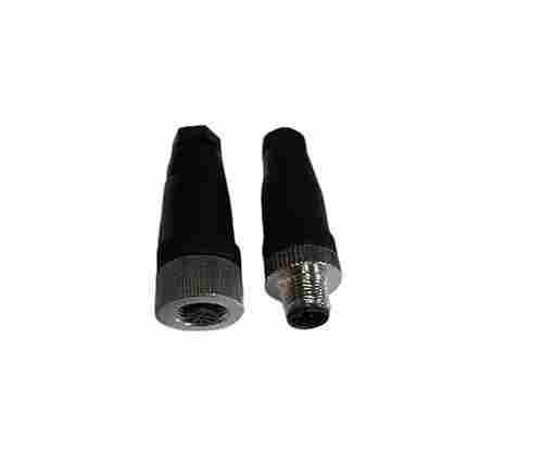 M12 Black Round Cable Connector
