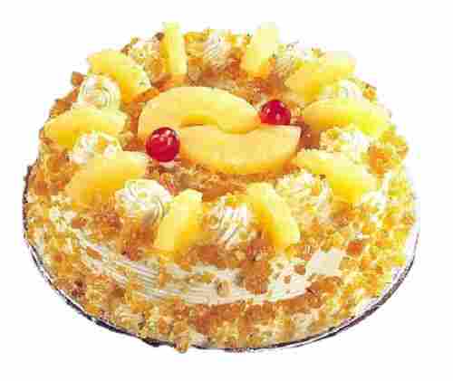 Sweet And Delicious 99.9 Percent Purity Fresh Eggless Pineapple Cake