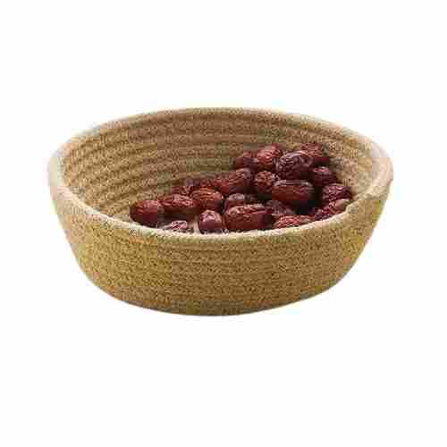 Jute And Cotton Braided Fruit Basket