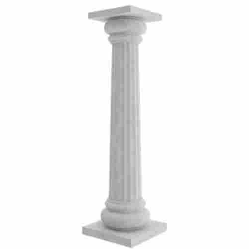 White Color Marble Carved Pillar
