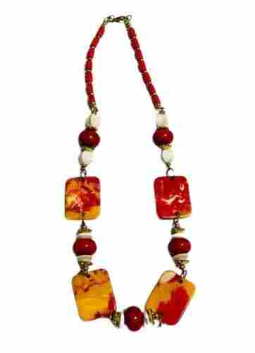 Amber Red Necklace