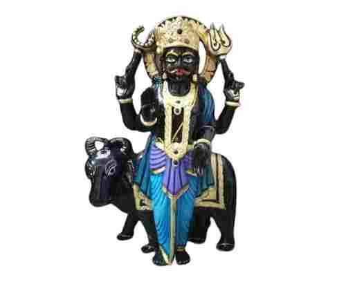 Black Marble Sani Dev Statue