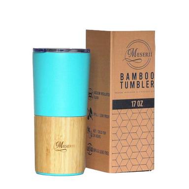 Double Walled Insulated Bamboo Tumbler