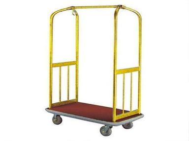 Hotel Brass Luggage Cart for Room Service