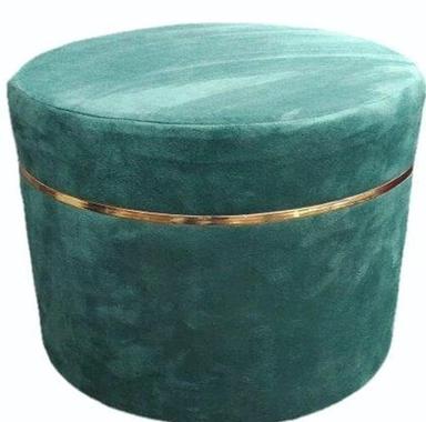 Modern Green Color Round Shape Round Ottomans